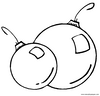 laminas para colorear dibujos de adornos de navidad 21
